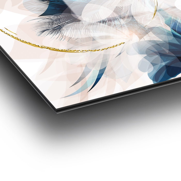 Wallity Pintura de Vidrio Templado Decorativa Multicolor 46 x 72 cm